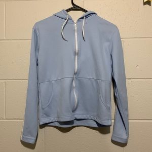 S light blue zip up